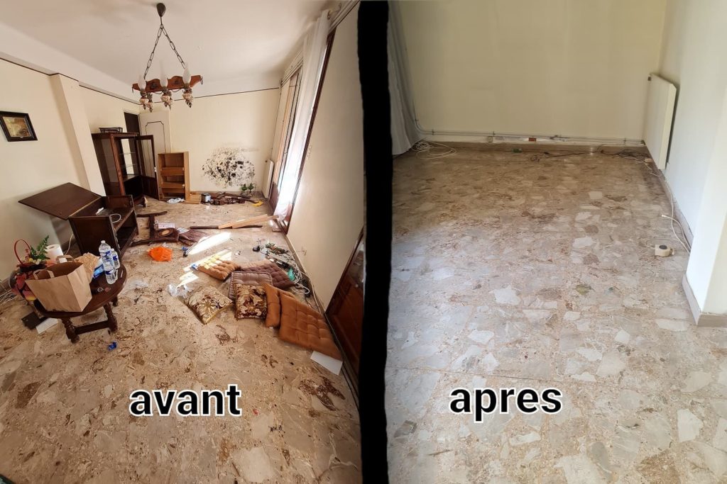 Vide appartement avant / Après